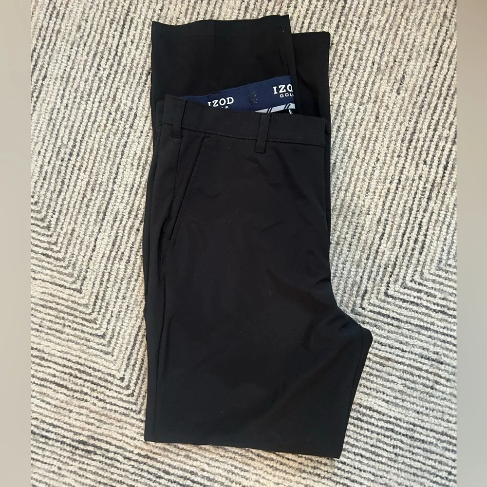 Izod Golf 34 x 34 Black Men’s Stretch Chinos pants
